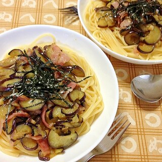 茄子とベーコン☆和風パスタ